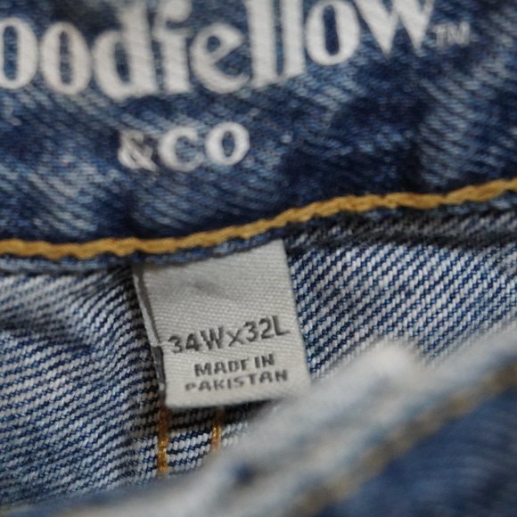 Men's Straight Fit Jeans - Dark Wash - Size 34/32 - Picture 4 of 4